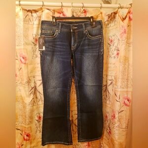Silver Jeans 👖 boot cut Indigo denim blue size 33 X 30